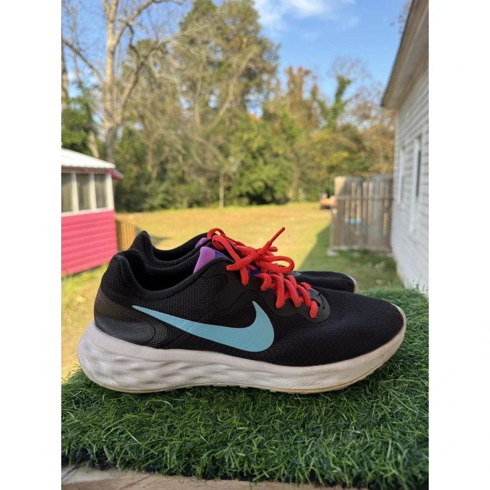 Nike Womens Revolution 6 Next Nature DC3729-011 Black Running Shoes Sneakers 8.5